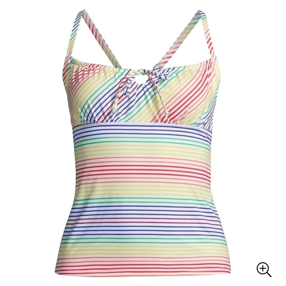 Lands End Tankini swim top size 14